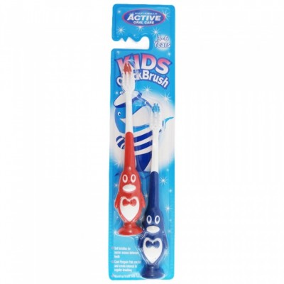 Active Oral Care Kids Penguin Quick Brush 3-6 Years 2 pcs