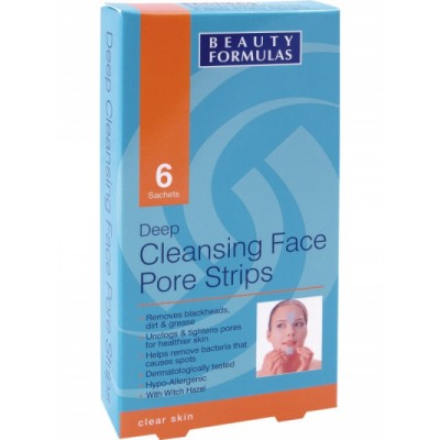 Beauty Formulas Deep Cleansing Face Pore Strips 6 st