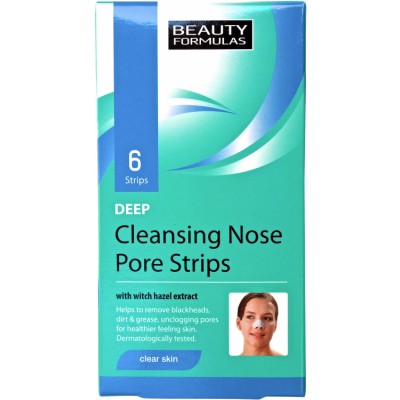 Beauty Formulas Deep Cleansing Nose Pore Strips 6 stk