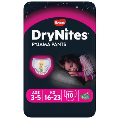 DryNites Girl Pyjama Pants 3-5 Years 10 pcs
