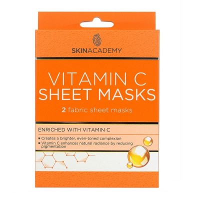 Skin Academy Vitamin C Sheet Masks 2 kpl