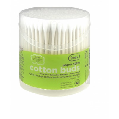 Pretty Paper Stem Cotton Buds 200 pcs