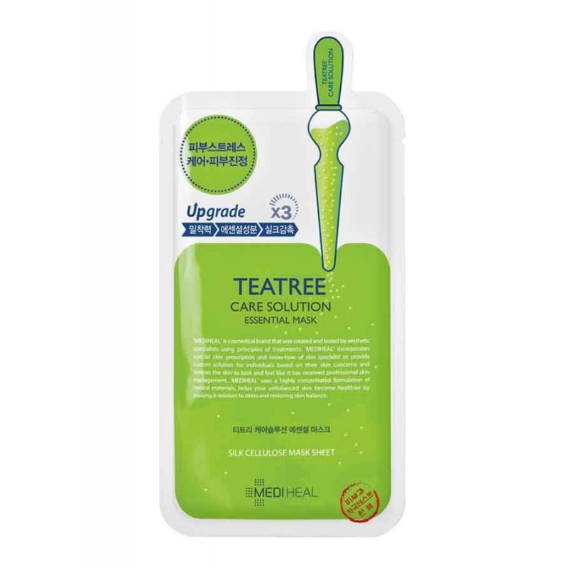 Mediheal official tea tree essential blemish control mask тканевая маска с маслом чайного дерева