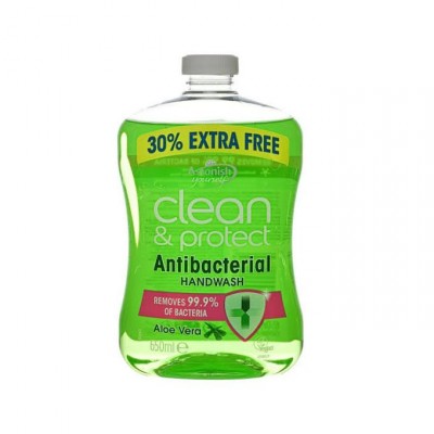 Astonish Clean & Protect Antibacterial Handwash Aloe Vera 650 ml