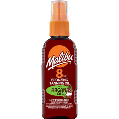 Malibu Bronzing Tanning Argan Oil SPF8 100 ml