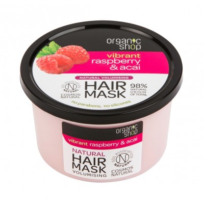 Organic Shop Vibrant Raspberry & Acai Hair Mask 250 ml