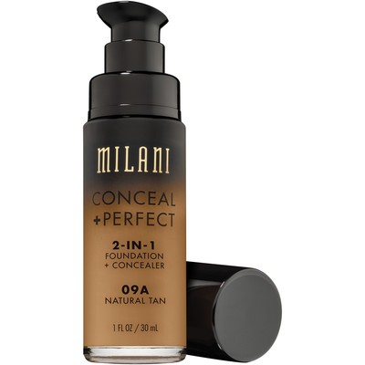 Milani Conceal + Perfect 2in1 Foundation + Concealer 09A Natural Tan 30 ml