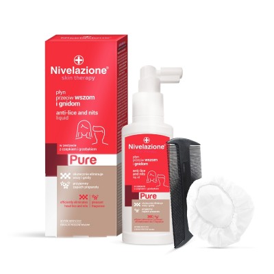 Nivelazione Skin Therapy Pure Anti-Lice &amp; Nits Liquid 100 ml + 2 st