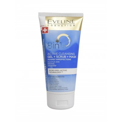 Eveline Facemed+ 8in1 Active Cleansing Gel 150 ml