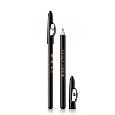 Eveline Eyeliner Pencil With Sharpener Black 1 st