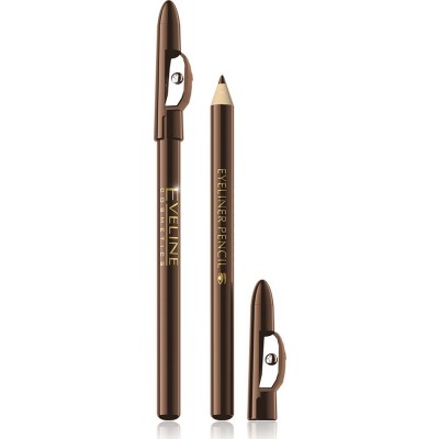 Eveline Eyeliner Pencil With Sharpener Brown 1 stk