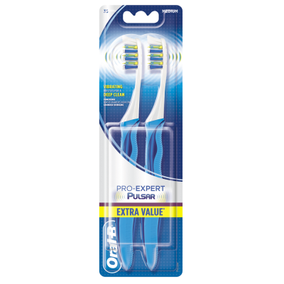 Oral-B Pro-Expert Pulsar Toothbrush Duo Medium 2 st