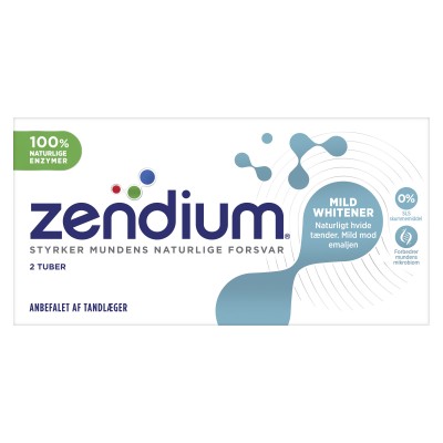 Zendium Mild Whitener 2-pakning Tannkrem 2 x 50 ml