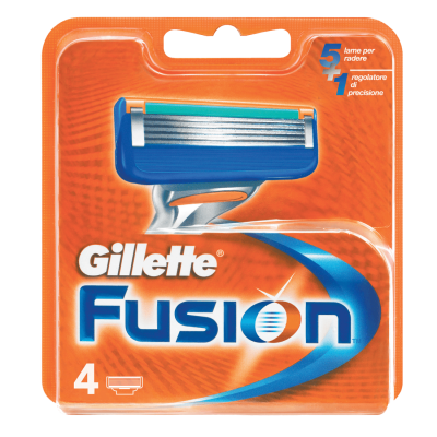Gillette Fusion Partaterät 4 kpl