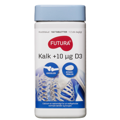 Futura Kalk + D3-vitamin 160 kpl