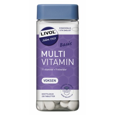 Livol Multi Basis aikuisille magnesiumilla 230 kpl