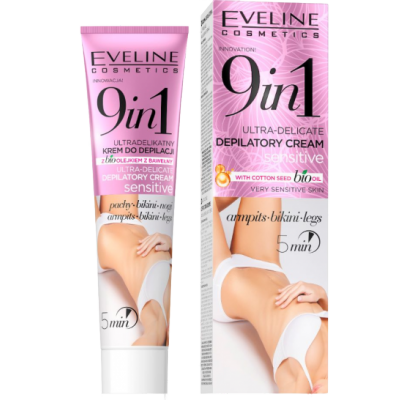 Eveline 9in1 Depilatory Sensitive Cream 125 ml