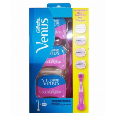 Gillette Venus Comfortglide Spa Breeze ihokarvanajohöylä & vaihtoterät 1 kpl + 4 kpl