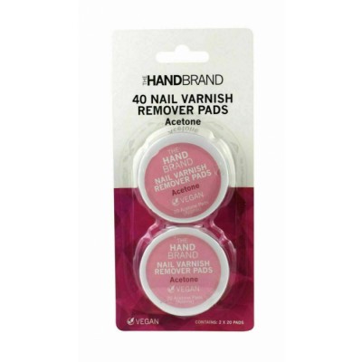 The HandBrand Nail Polish Remover Pads 2 x 20 kpl