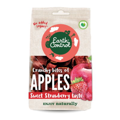 Earth Control Apple Bites Med Jordbær 55 g