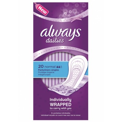 Always Dailies Pantyliners Normal 20 pcs