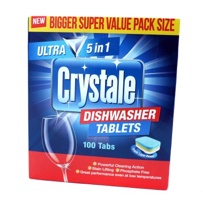Crystale Ultra 5in1 Dishwasher Tabs 100 pcs