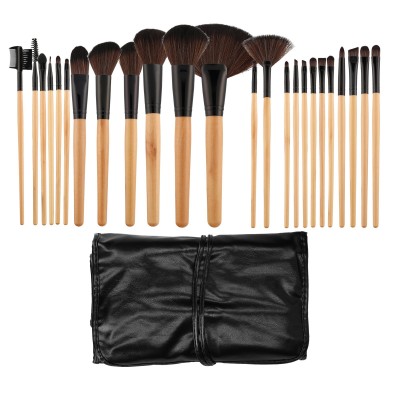 Tools For Beauty Makeup Brush Set Wooden 24 kpl + 1 kpl