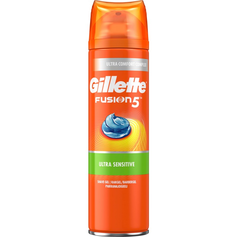 Gillette Fusion 5 Ultra Sensitive Shaving Gel 200 Ml - 22.95 Kr