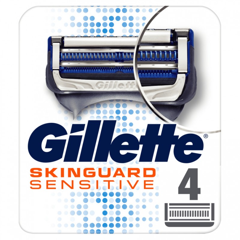 Gillette Skinguard Sensitive Razorblades 4 Pcs £1345