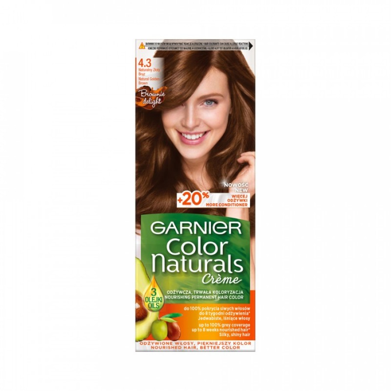 Garnier Color Naturals 4.3 Natural Golden Brown 1 pcs - £2.45