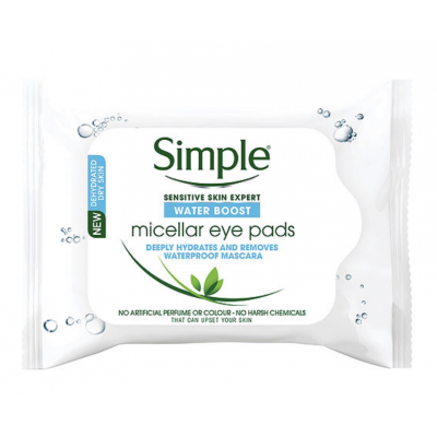 Simple Water Boost Micellar Eye Pads 30 stk