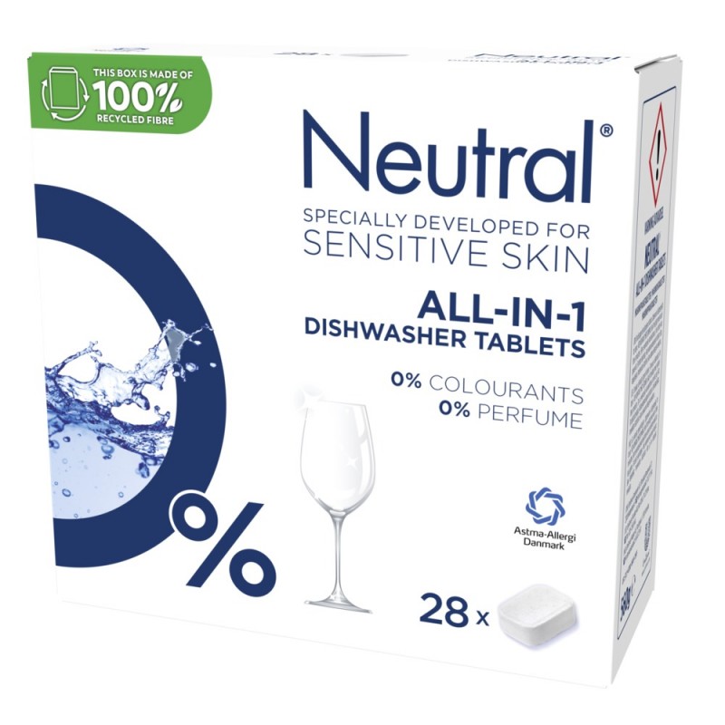 Neutral All-In-1 Dishwasher Tablets 28 pcs - £4.45