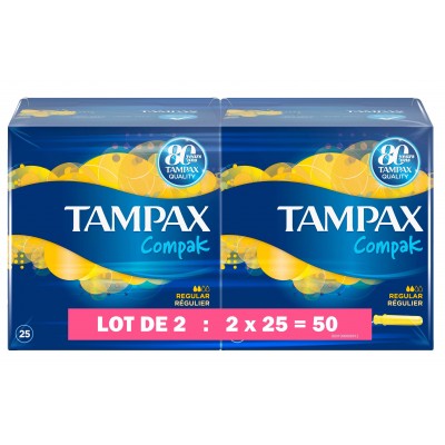 Tampax Compak Regular Duo 2 x 25 kpl