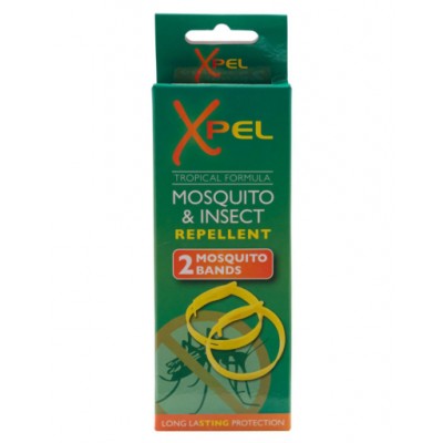 Xpel Mosquito & Insect Tropical Formula Repellent Bands 2 pcs