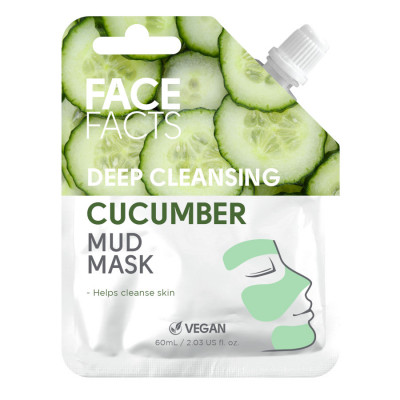 Face Facts Brightening Wash Off Mud Mask Cucumber 60 ml