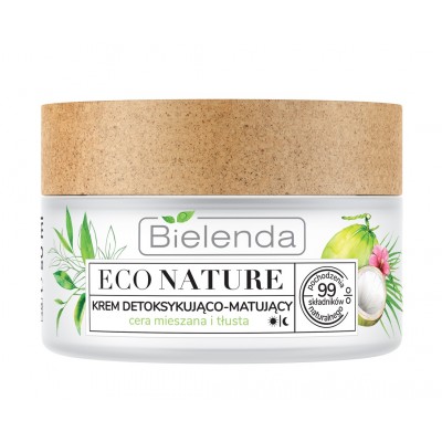 Bielenda Eco Nature Face Cream Coconut Water & Green Tea & Lemon Grass 50 ml
