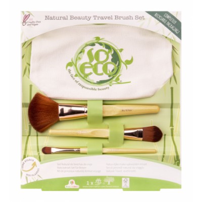 So Eco Natural Beauty Travel Brush Set 4 pcs