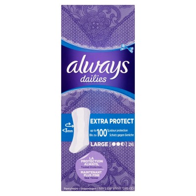 Always Dailies Extra Protect Large 26 pcs