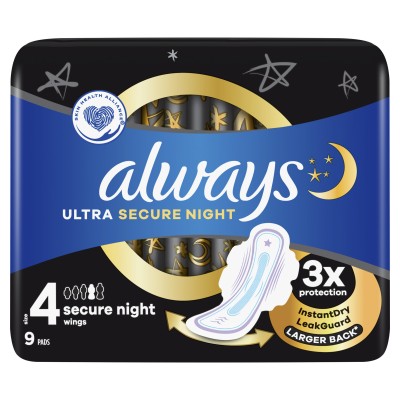 Always Ultra Secure Night With Wings 9 st