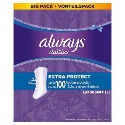 Always Dailies Extra Protect Large 52 st