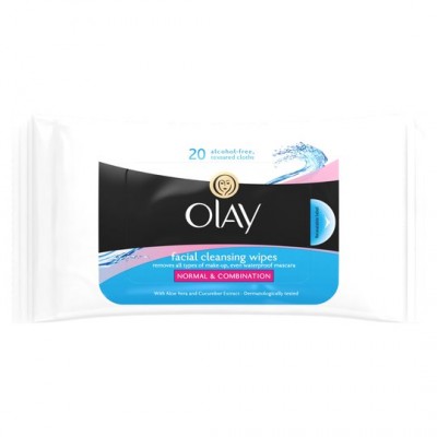 Olay Cleansing Face Wipes Normal & Combination Skin 20 st