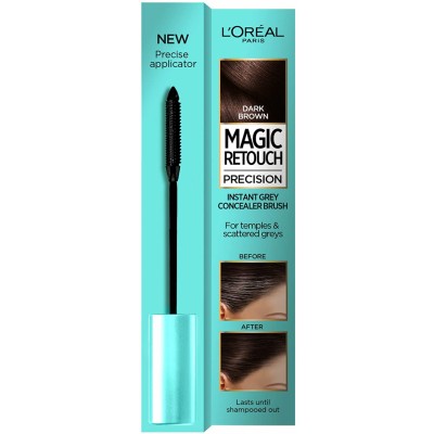 L'Oreal Magic Retouch Precision Dark Brown Instant Grey Concealer Brush 8 ml