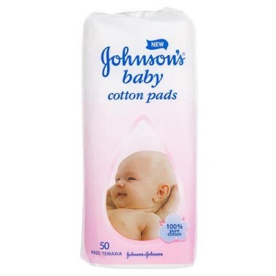 Johnson's Baby Cotton Pads 50 stk