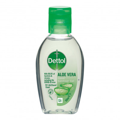 Dettol Hand Sanitiser Gel Aloe Vera 50 ml