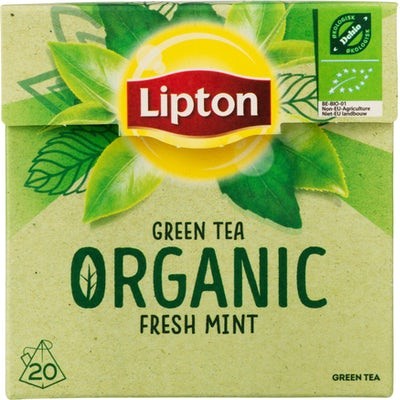 Lipton Organic Green Tea Fresh Mint 20 breve