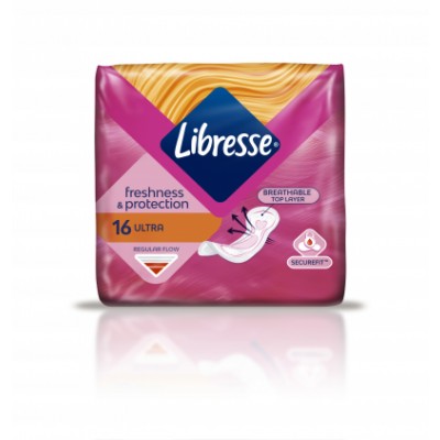 Libresse Freshness & Protection Ultra Normal 16 stk