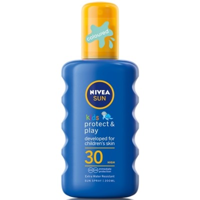 Nivea Sun Kids Protect & Play Colored Sun Spray SPF30 200 ml