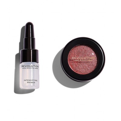 Revolution Makeup Flawless Foils Rose Gold Primer & Eyeshadow Set 2 ml + 2 g