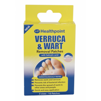 Healthpoint  Verruca & Wart Removal Patches 10 kpl