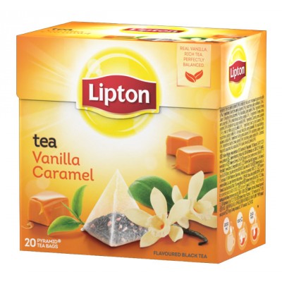 Lipton Black Tea Vanilla Caramel 20 stk